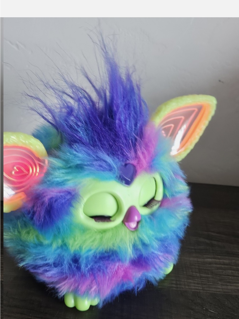 Hasbro Furby Galaxy Edition interactive plush toy with multicolored blue, purple - Picture 2 of 3
